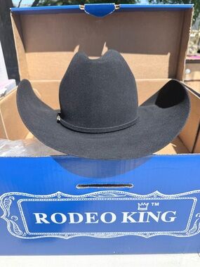 Rodeo King 30x Men's Black Felt Cowboy Hat